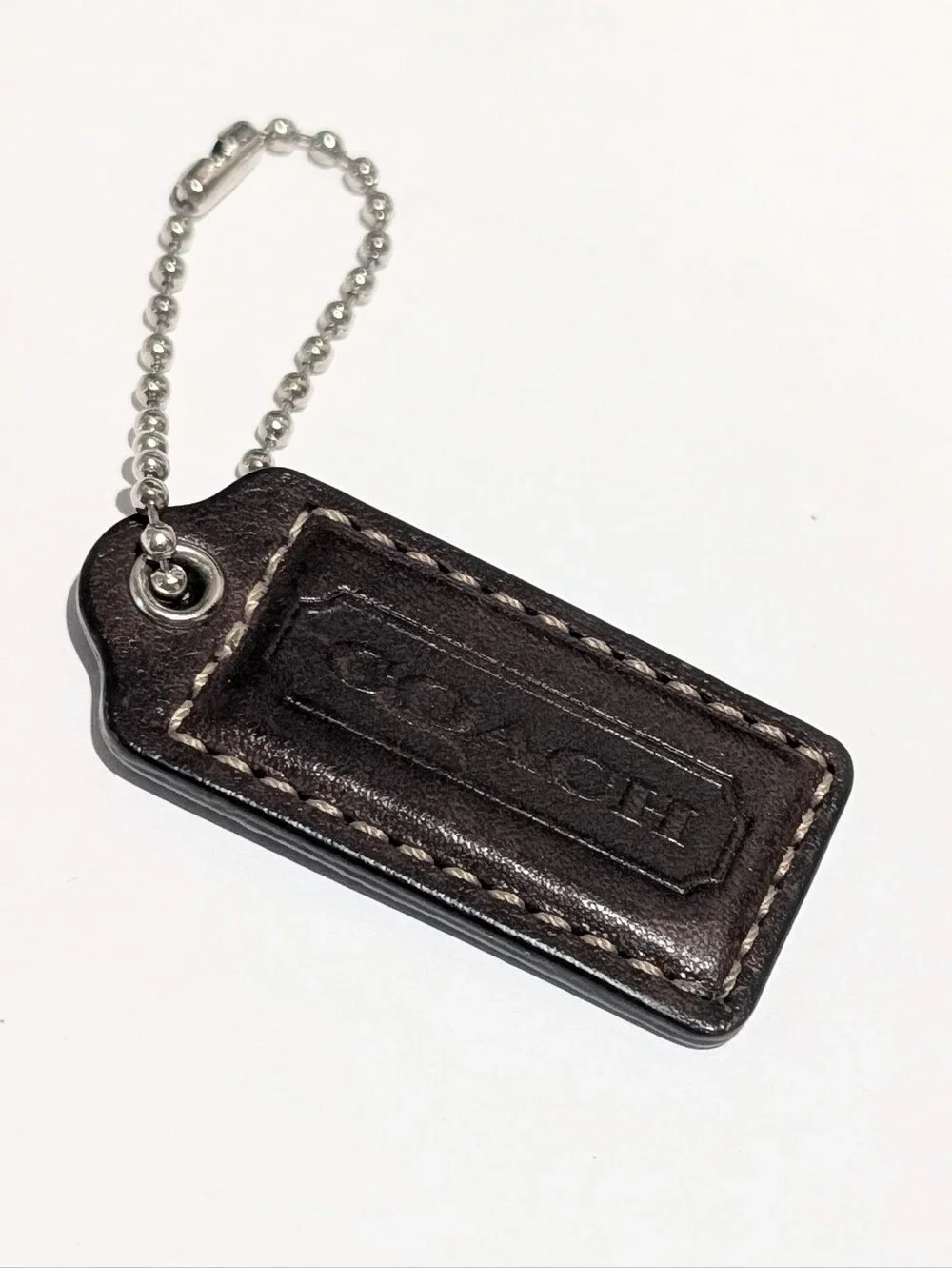 COACH Dark Brown Signature Embossed 2